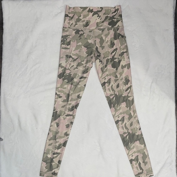 Athleta women Camouflage Leggings - Green and Tan - Picture 2 of 4
